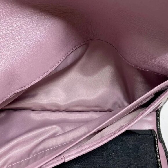 Coach Madison Op Art Flap Wallet Signature Black Canvas 43641 Checkbook EUC - Picture 14 of 16